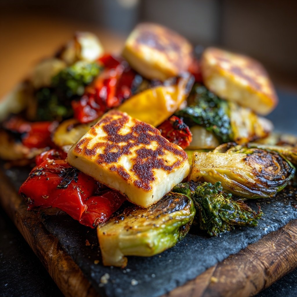 Ofengemüse mit Halloumi