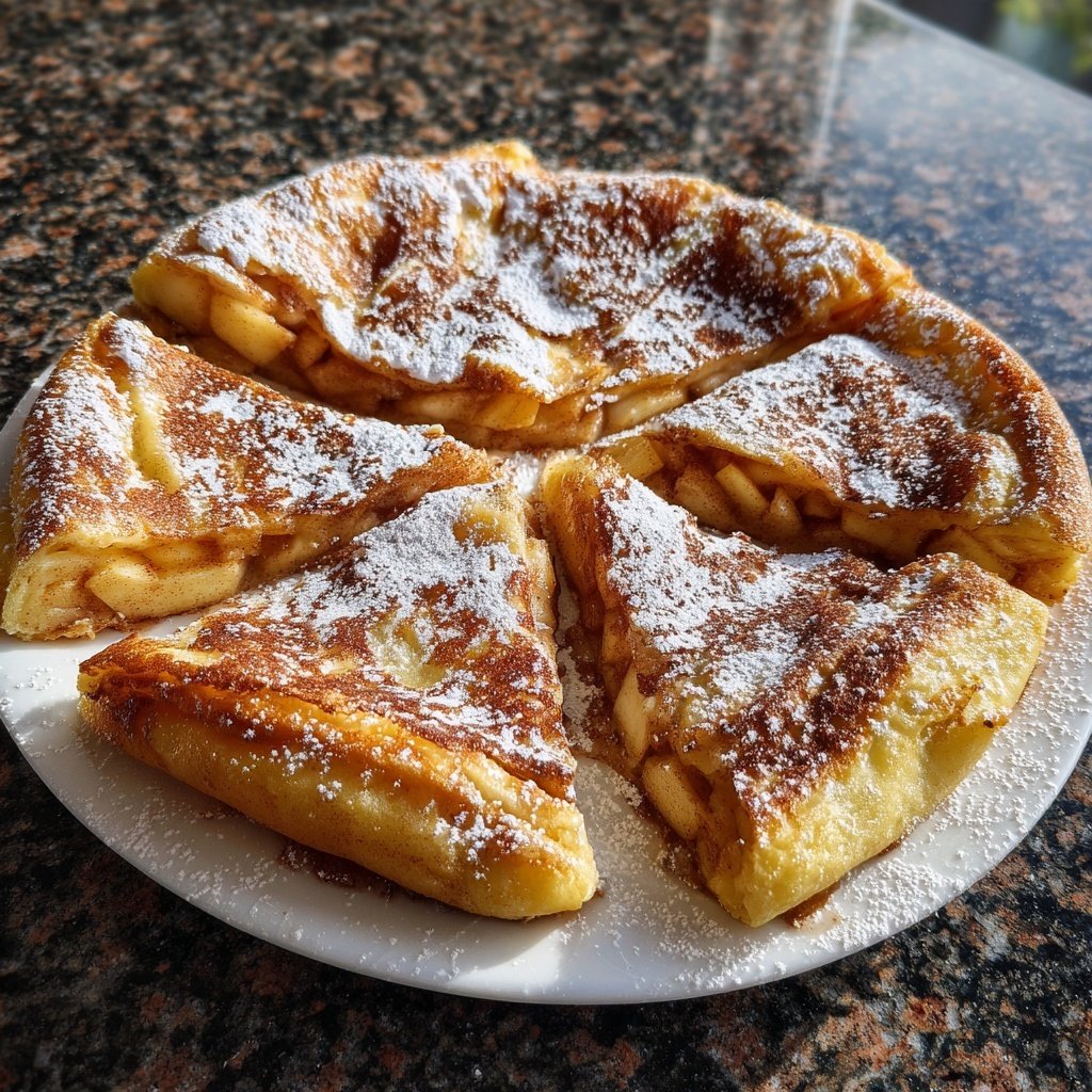 Pfannkuchen mit Apfel-Zimt-Füllung