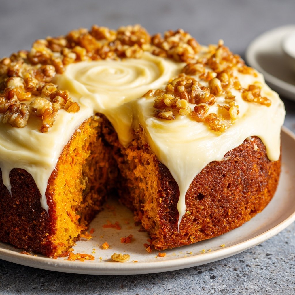 Karottenkuchen Mit Frischkäse Frosting