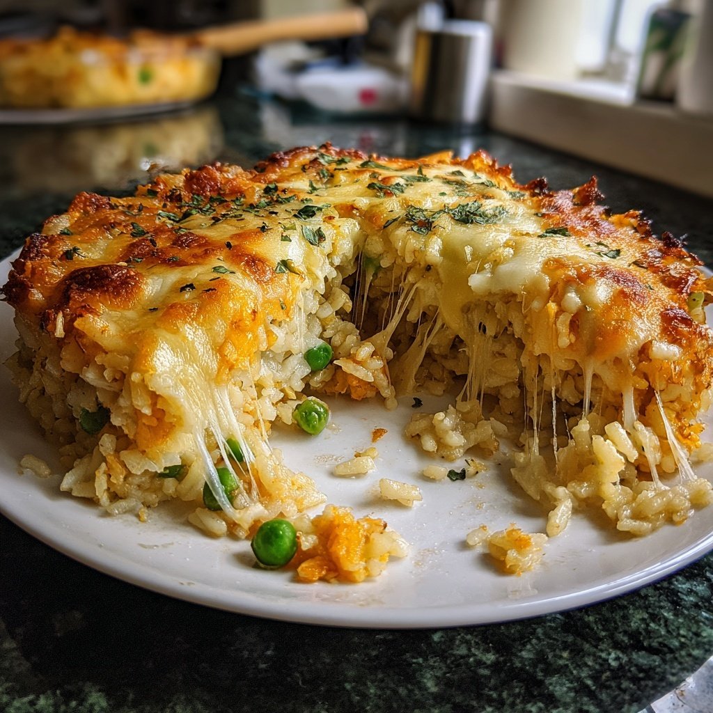 Abendessen mit Reisauflauf