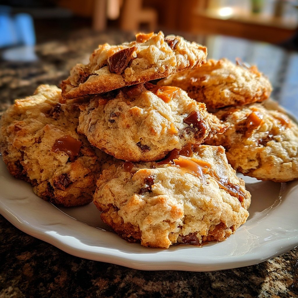 Cookies mit Karamellstückchen