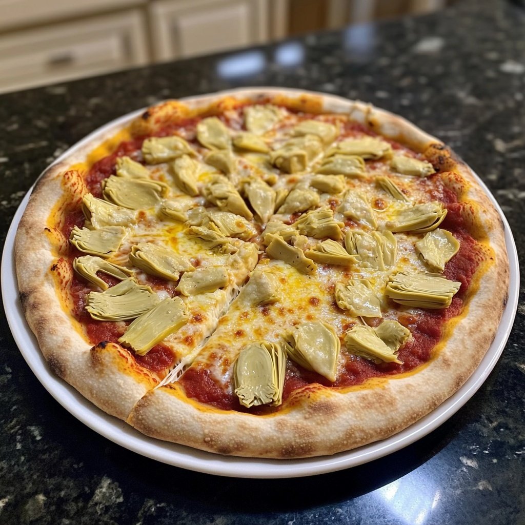 Pizza mit Artischocken