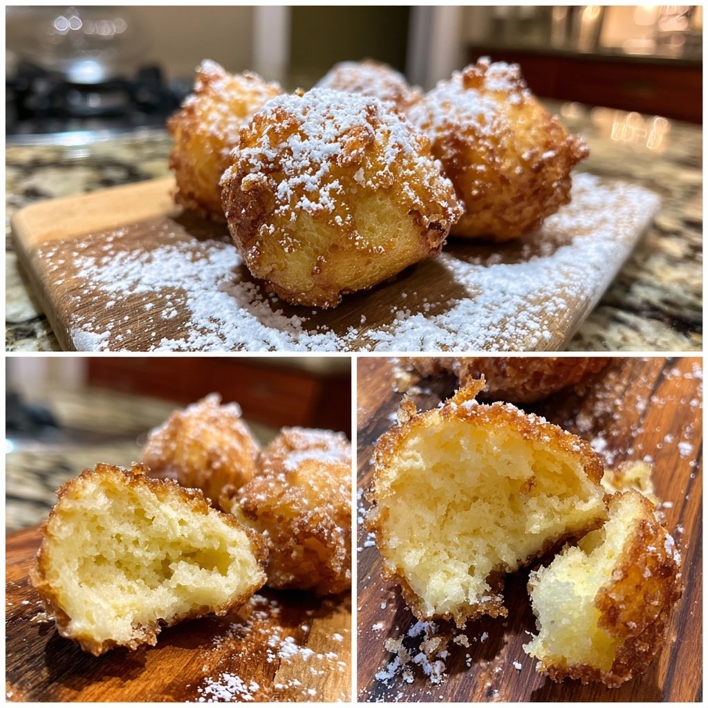 Quarkbällchen goldbraun