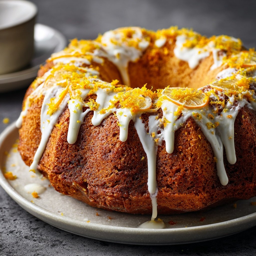 Zitronenkuchen mit Joghurt und Vanille
