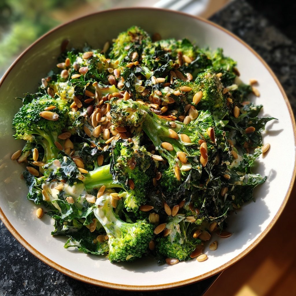 Brokkoli Salat Mit Sonnenblumenkernen