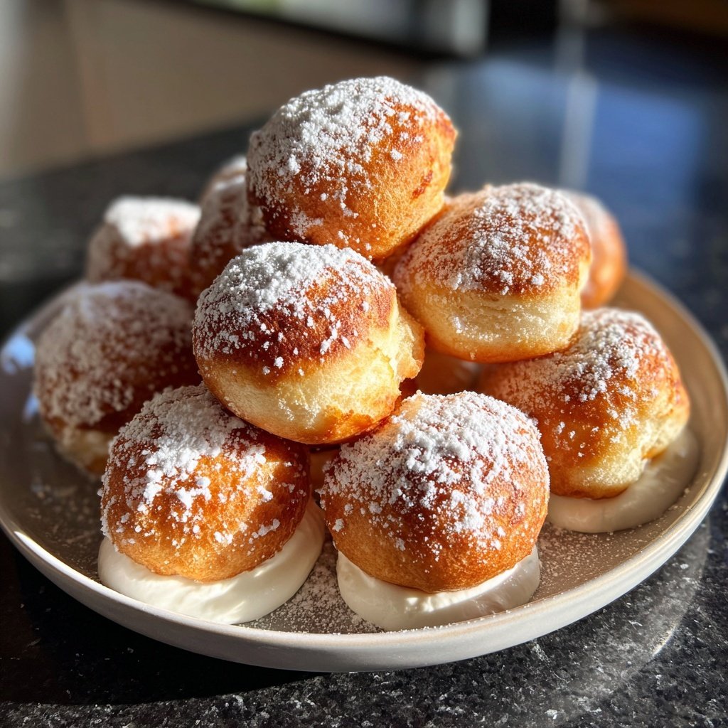 Quarkbällchen mit Vanillequark