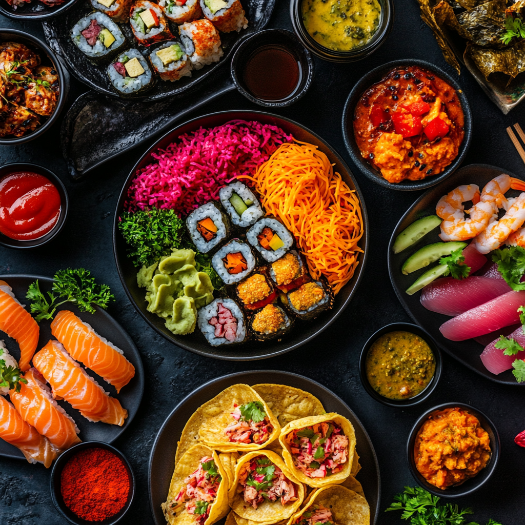 Beliebte internationale Küche-Ideen