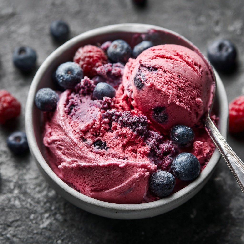 Eis Selber Machen Mit Beerenmix
