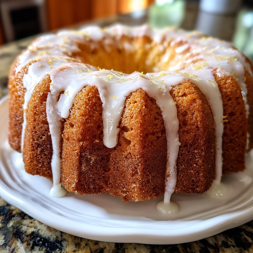 Zitronenkuchen mit Quarkglasur