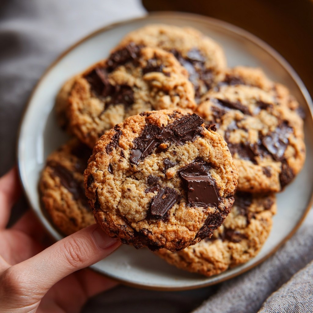 Cookies mit dunkler Schokolade